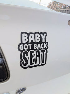 Baby Got Back Seat Car Magnet
