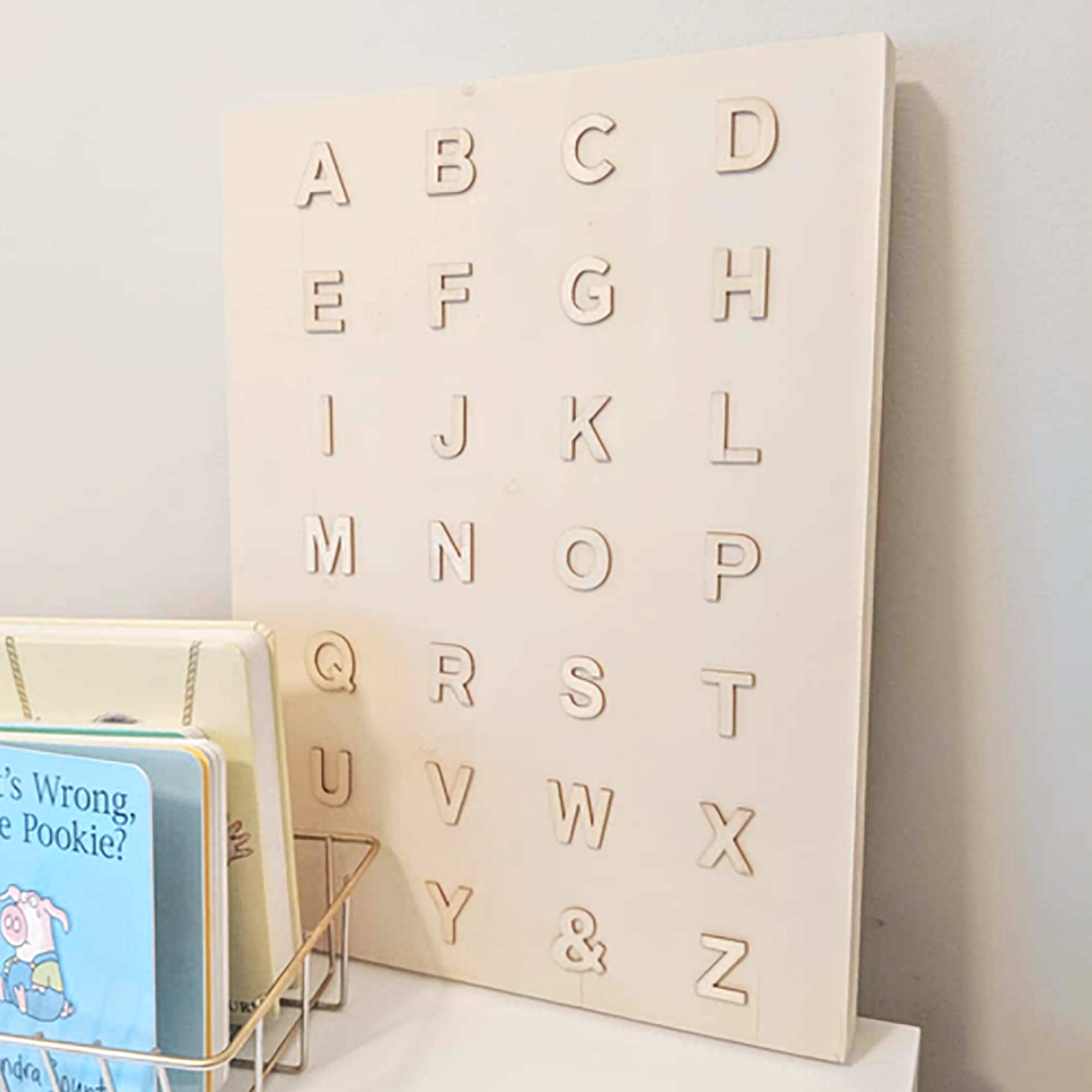 Alphabet Wood Board