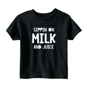 Sippin' on Milk and Juice Toddler T-Shirt