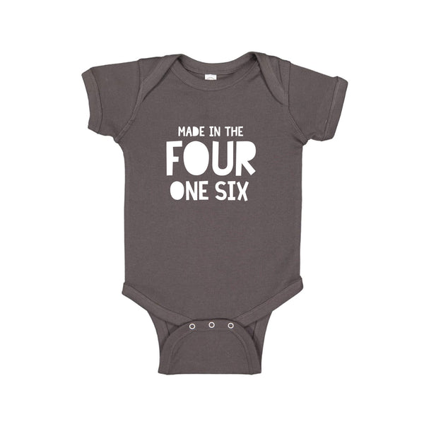 Made in the Four One Six Onesie